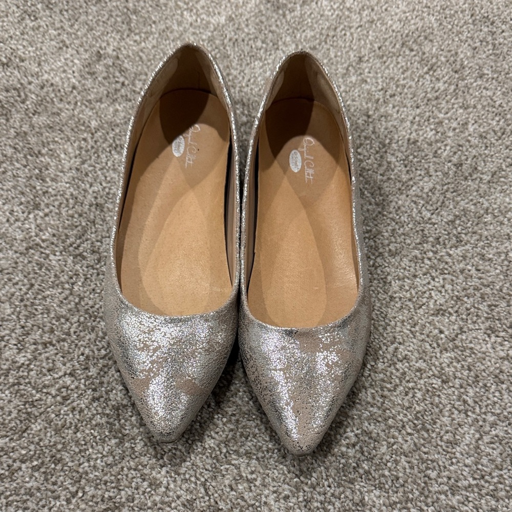 Dr. Scholl's Silver Sparkle Women's Flats